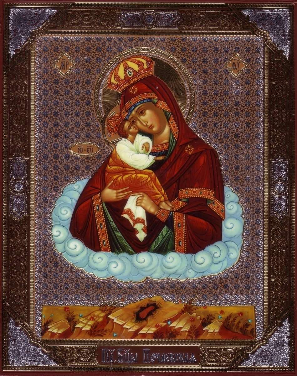 Икона почаевской божьей матери фото и описание и значение